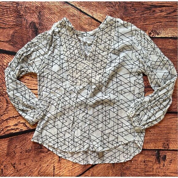 VELVET BY GRAHAM & SPENCER Anthropologie‎ Nixie Blouse Top Shirt - Picture 1 of 12